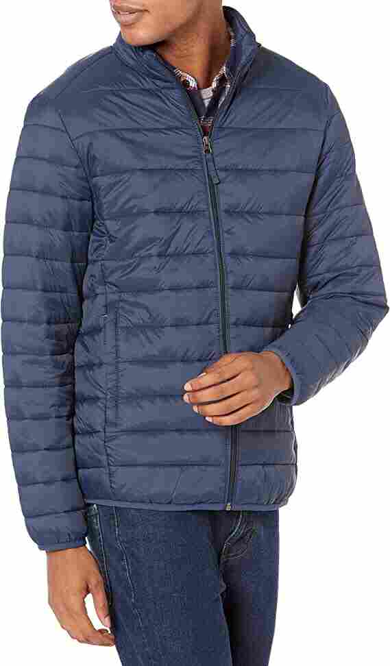 Amazon Essentials Men's Packable Lightweight Water-Resistant Puffer Jacket